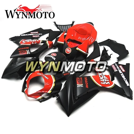 Полный комплект обтекателей для GSXR1000 2007-2008 07 08 K7 ABS пластик Кузов капоты обтекатели комплект кадров черный, красный кадров чехлы для мангала