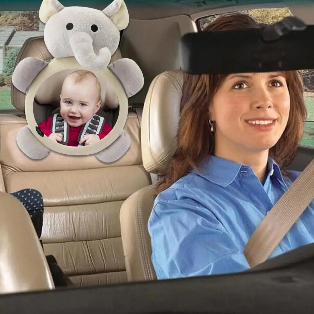 Новое Детское регулируемое сиденье для безопасности заднего вида, автомобильное заднее внутреннее детское мультяшное зеркало, подголовник, крепление для детей, зеркала для наблюдения