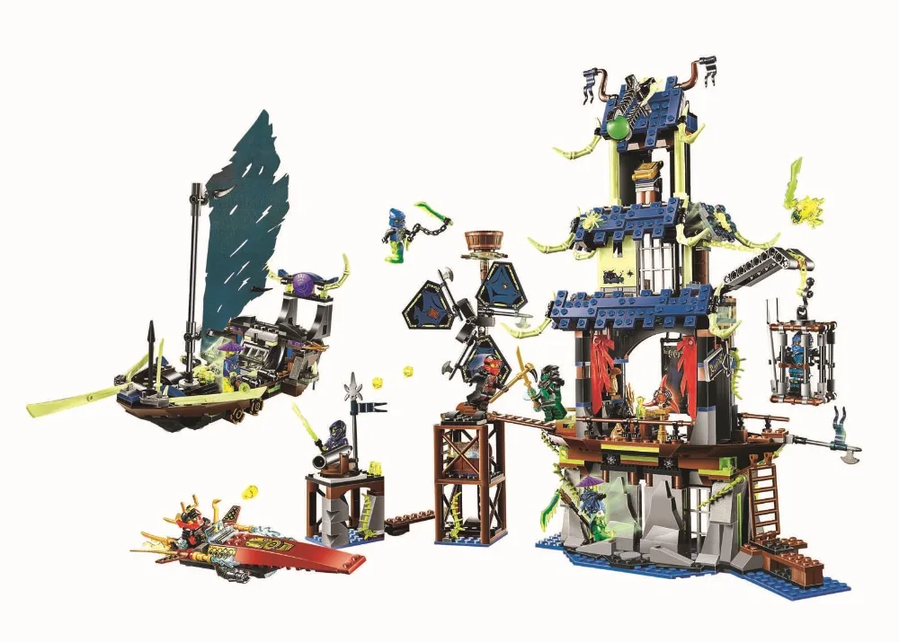 

toy CHINA BRAND 014 self-locking bricks Compatible with Lego Ninjago 70732 City of Stiix - Masters of Spinjitzu no original box