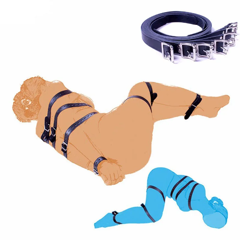 PU-Leather-Full-Body-Strap-Set-7pcs-Set-Different-Length-Belt-Bundled-BDSM-Bondage-Rope-Restraints
