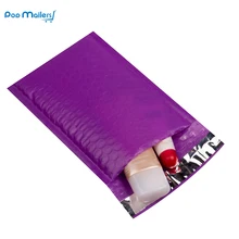 10 шт.#0 полиэтиленовые Пузырьковые почтовые отправители 6x9 дюймов/175*230 мм Пузырьковые конверты фиолетовые Пузырьковые Упакованные полиэтиленовые почтовые отправители