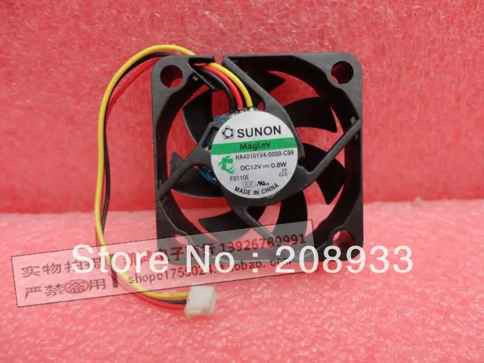 Для SUNON HA40101V4 0000 C99 4010 4 см 3 линии 12В 0 8 Вт бесшумный вентилятор + охлаждения|silent