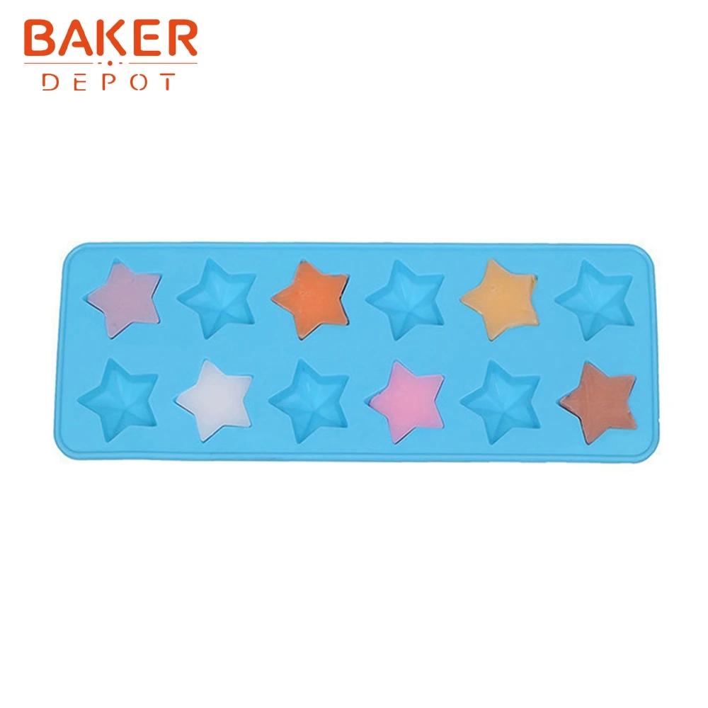 BAKER DEPOT силиконовые формы для шоколада звезда конфеты Форма Фондант мороженое Мыло желе форма для печенья Украшающий торт тесто для выпечки