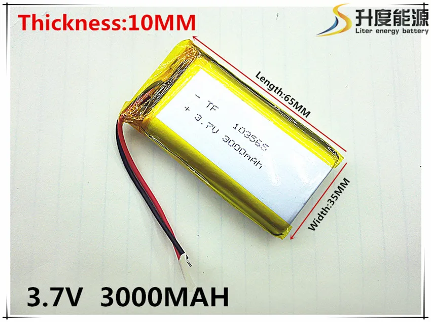 

Story machine general rechargeable lithium polymer battery 3.7 V 103565 large capacity 3000 mah