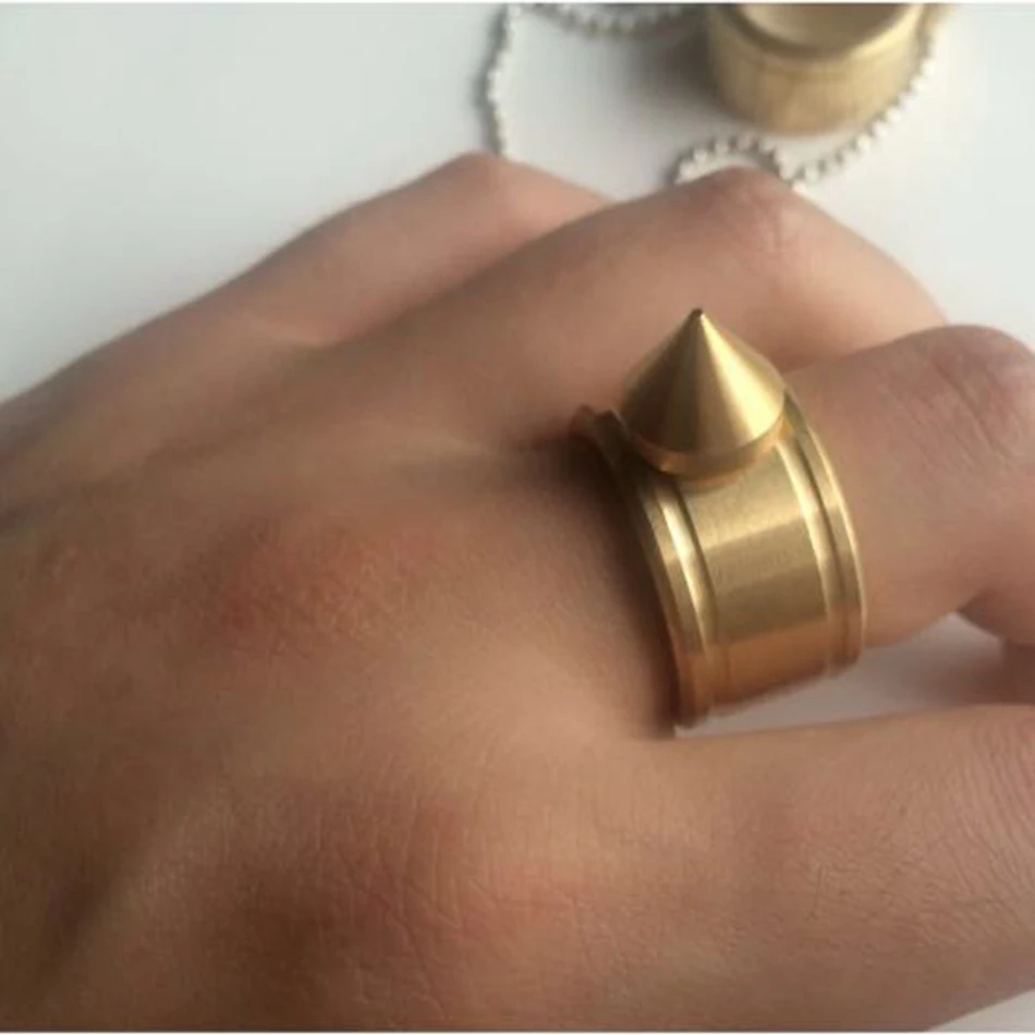 Самооборона палец кольцо подвеска брелок многофункциональный открытый инструмент выживания EDC тактический латунь Для женщин Девушка