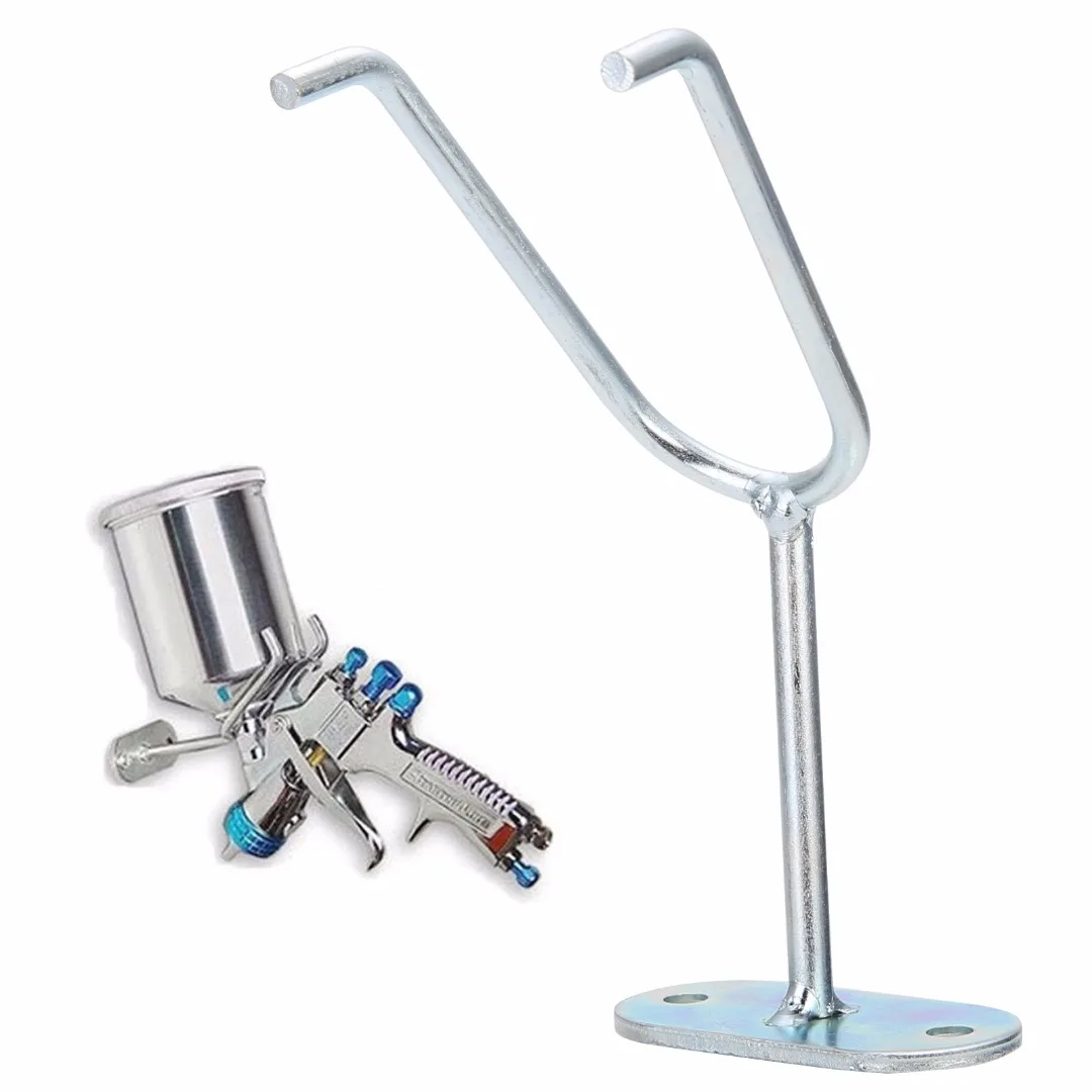

HVLP Gravity Feed Paint Spray Gun Holder Stand Wall Bench Mount Hook Booth Cup / Fixed Bracket Support Accessories