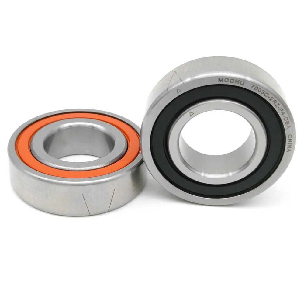1 пара MOCHU 7003 7003C 2RZ P4 DBA 17x35x10 17x35x20 герметичные Угловые контактные подшипники