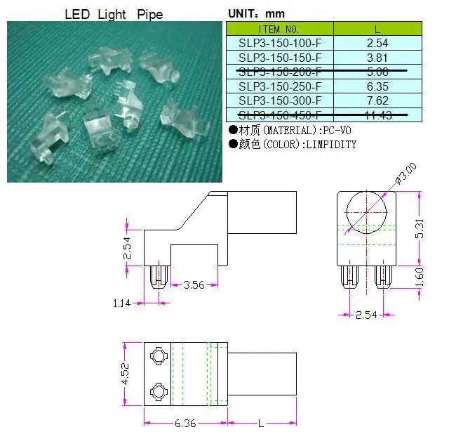 tubo de luz led diodo ângulo reto acessório de reposição para tubo diodo led peças