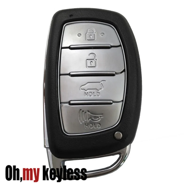 

5pcs/lot Horande Replacement Key Case For Hyundai Tucson Sonata OEM Smart Key Shell FOB 4 Buttons No Chip Fob