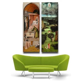 

Hell by Hieronymus Bosch HD Details Canvas Print Painting Art Wall Pictures For Living Room Home Decor Micro jet Technology