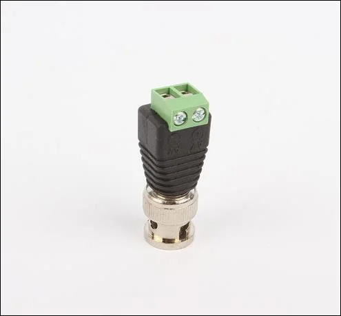 Коаксиальный CAT5 к Камера видеонаблюдения BNC M Balun Connector, DC разъем BNC-винт 20 шт./лот