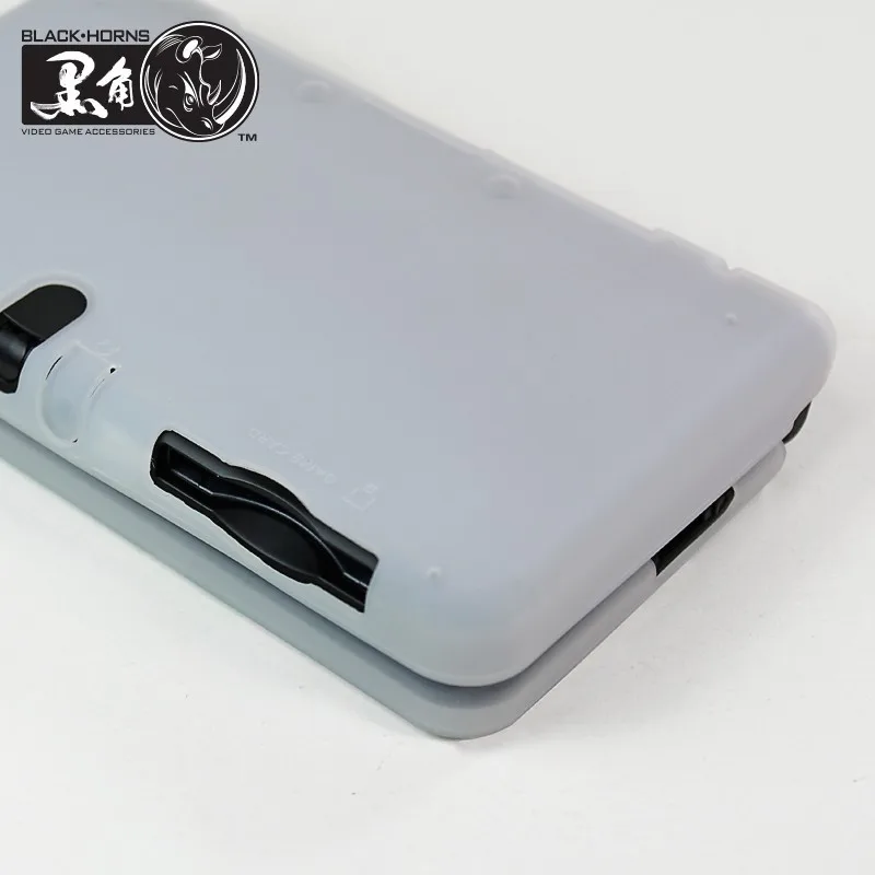 Игровых аксессуаров с 0.3 мм 9 H Top Стекло Экран протектор Плёнки+ силиконовый чехол(черный или белый) для Nintendo 3ds