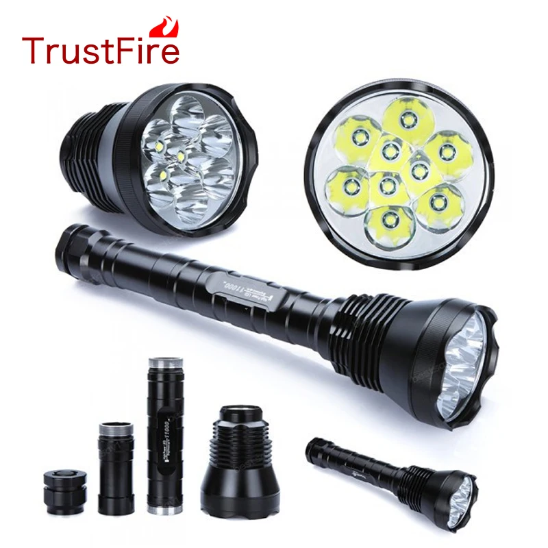 

TrustFire TR-9T6 AK-47 9T6 cree xm-l t6 26650 18650 led flashlights 10000 lumens lanterna 10000 lumen flashlight hunting torch