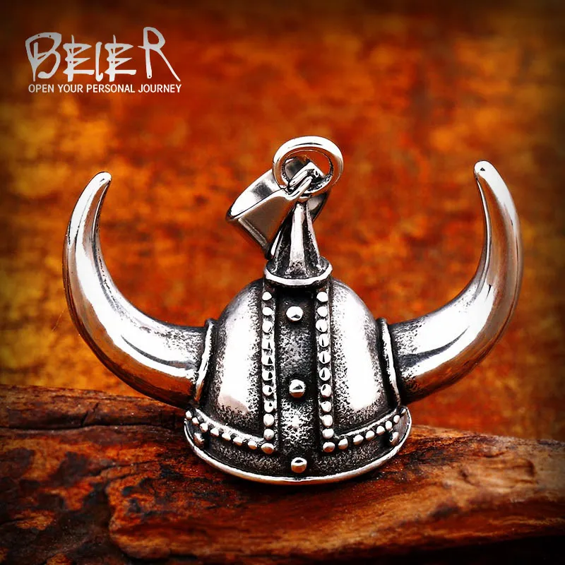 

Beier 316L Stainless Steel Viking Nordic men high quality Myth Odin 's Symbol Amulet Pendant Necklace Talisman jewelry SMP001