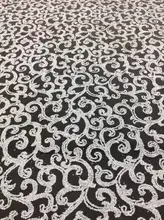 New arrival african white sequins lace fabric sequined tulle fabric for wedding dress bridal gown