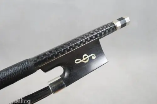 

1pcs black Carbon fiber 4/4 violin bow,black hair #5736