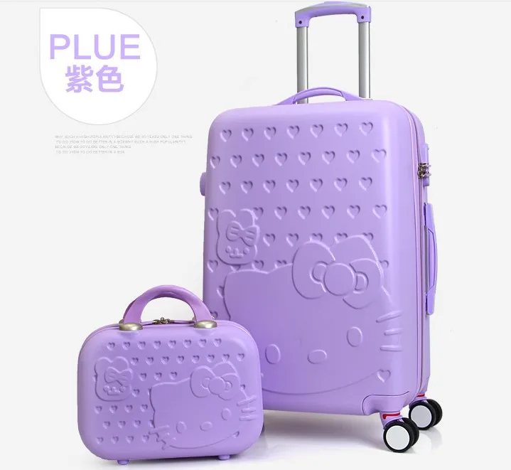 Travel Tale 20 24 28 Inch O Kitty Luggage Spinner Wheel Abs Travel Tale 20 24 28 Inch O Kitty Luggage Spinner Wheel Abs Suitcase Trolley Women And Children Case World Of Merchandise