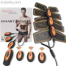 Перезаряжаемый Электрический мышечный Стимулятор, EMS прибор для похудения и красоты, тренажер для мышц, электро тонизирующий массажер для тела