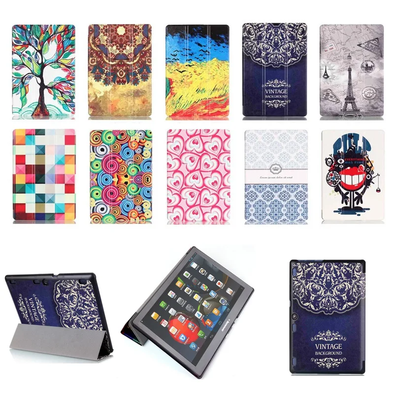 

Painted Case For Lenovo Tab 2 A10 70F Case Cover For Tab2 A10-70 70 A10-70F A10-70L A10-30 X30F 10.1'' Case