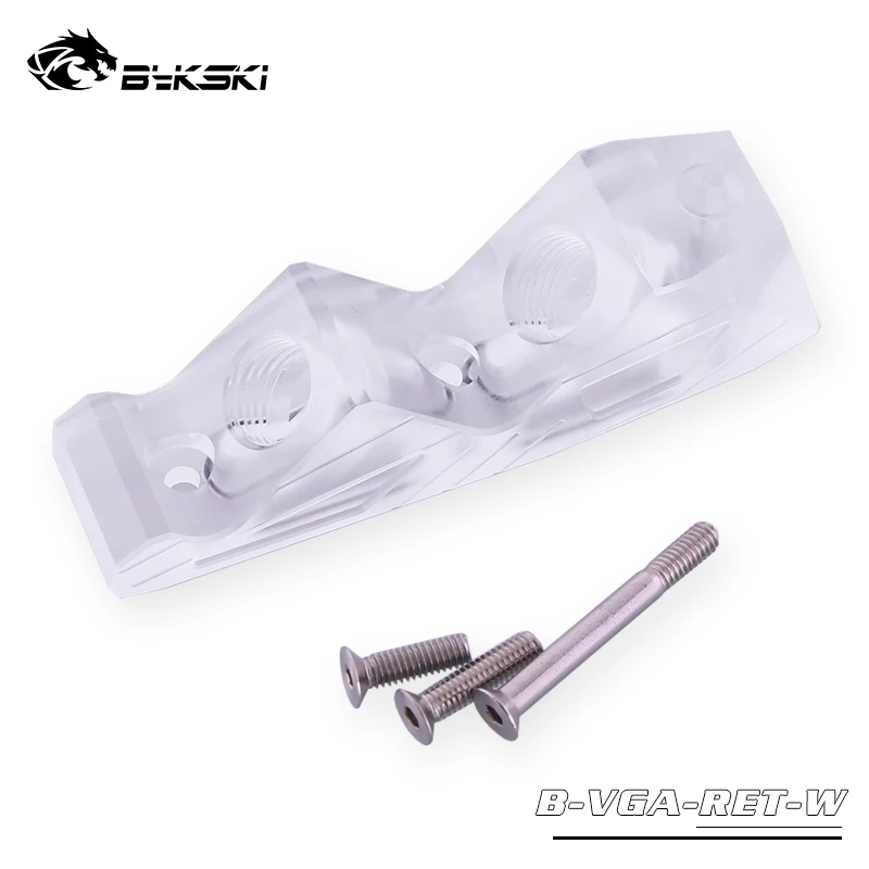 

Bykski GPU cooler change bridge 45 degree fittings ,transparent acrylic graphics card connect fittings module, ,B-VGA-RET-X