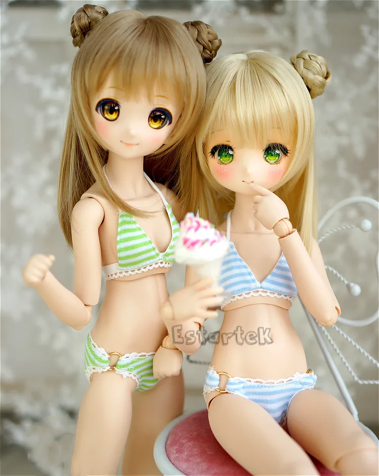 

Estartek Customized 1/4 Sexy Japan Anime Cosplay Sexy Candy Color Bikini Suit Set for BJD MSD MDD SDM AS AE Doll Figure DIY