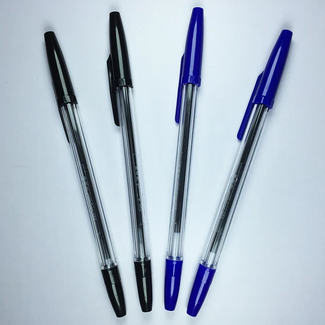 4PCS Classic Biro Multi Use Bic Cristal Black Blue 0.7mm Ink Ballpoint Pen Ball Pen School