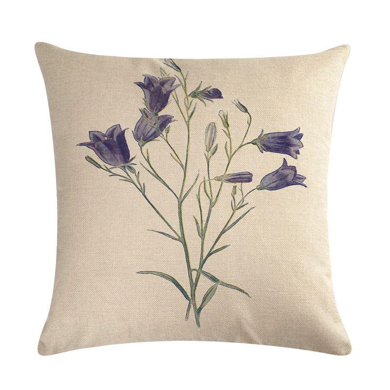 45cm*45cm An antique flower design linen/cotton throw pillow covers couch cushion cover home decorative pillows