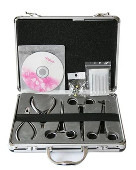 

Tattoo Body Piercing Gun Kit Tool Needles For Tattoo Equipment with VCD P001 Free Shipping