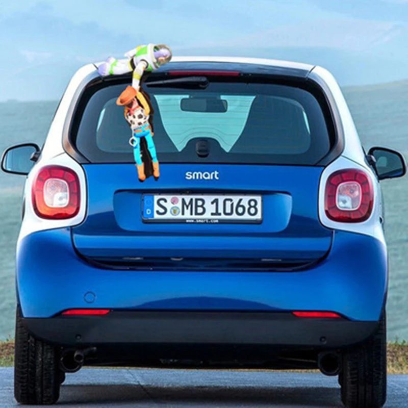 MIAOOWA 1PC 25-50CM Kawaii Story Sherif Woody Car Doll Kid Baby Cute Plush Toy Car Sticker Cute Auto Accessories Cartoon Car Dec