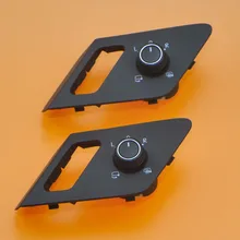 2Pcs Electric Adjustable Mirror Control Switch Heated Exterior Button With Fold Function For VW Golf 7 MK7 5GG 959 565 C