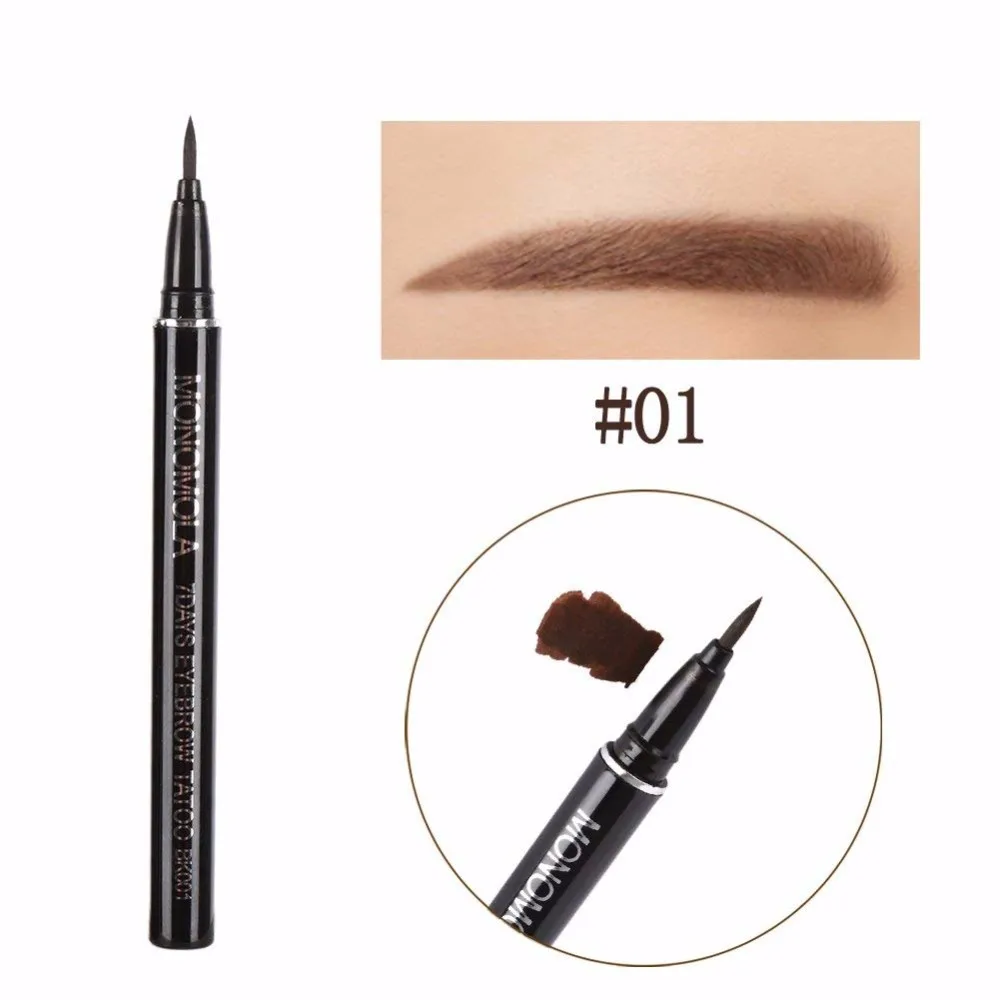 1 шт. Eye Brow Pencil татуировки Pen Eye Liner длительный водонепроницаемый карандаш для бровей Природный легко носить макияж инструмент TSLM2