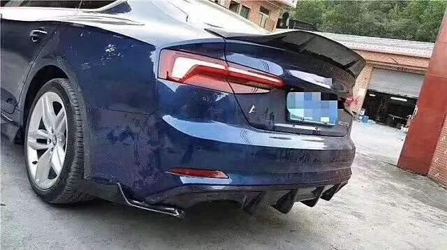 Для Audi A5 Автомобильный задний спойлер до углеродного волокна Материал Задний Багажник крыло спойлер