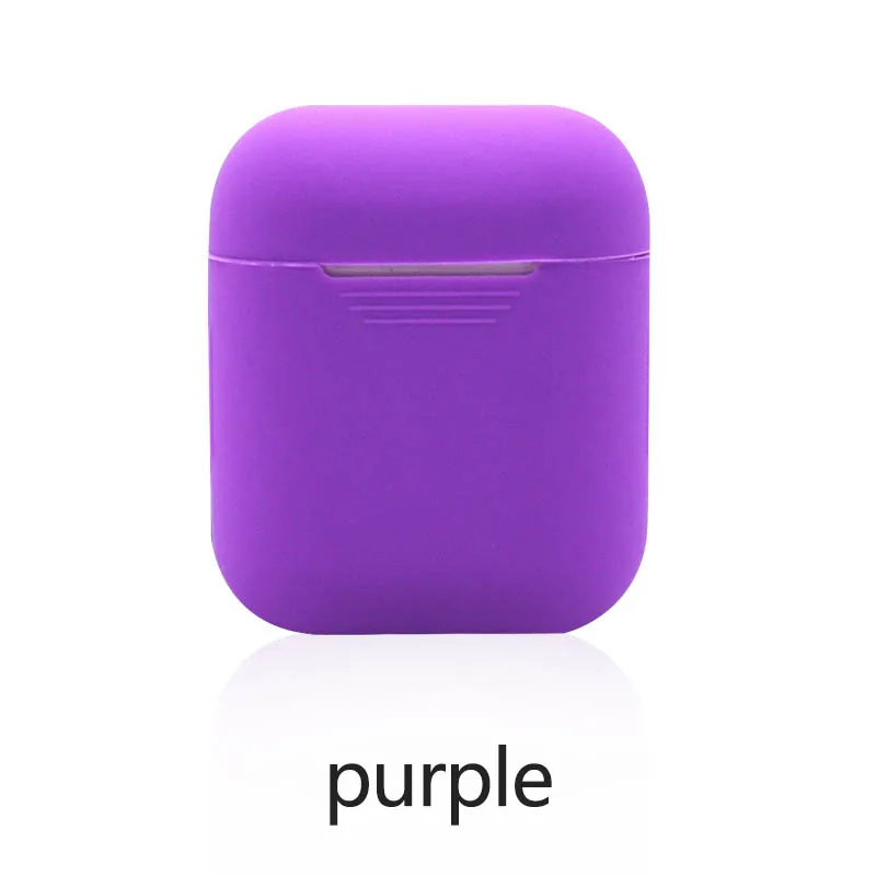 Силиконовая Bluetooth коробка для наушников мини беспроводные наушники защитная коробка спортивные наушники беспроводные наушники - Цвет: Фиолетовый