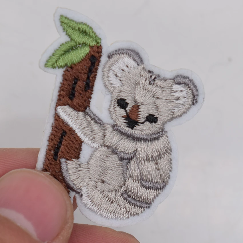 1 шт. вышитая нашивка Koala для одежды с аппликацией в виде животных детская одежда