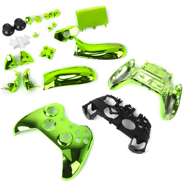 Special Price Metal Plated Full Housing Shell Case Kit Replacement Parts for Xbox One Wireless Controller - Green