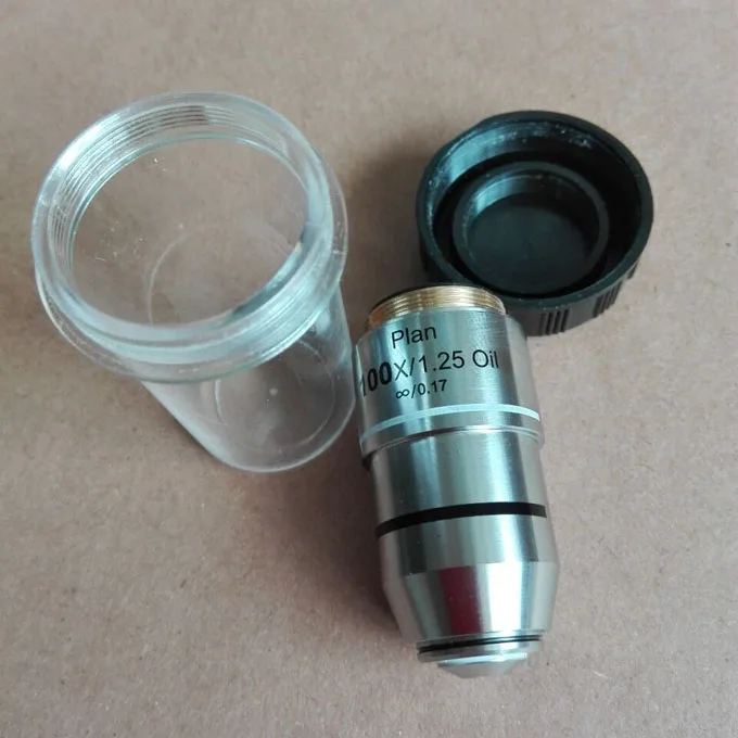 

2019 1pc 100X 195 Infinity Plan Achromatic Objective Lens for Educational Lab Bio-Microscope Biological Microscope 20.2mm