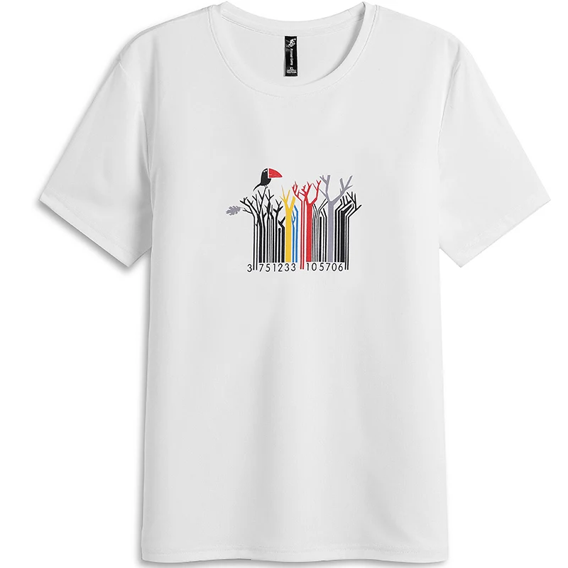 Пионерский лагерь Летняя короткая футболка мужская брендовая одежда Высокое качество Чистый хлопок для мужчин футболка мужская футболка с рисунком футболки 522056 - Цвет: ADT803063  White