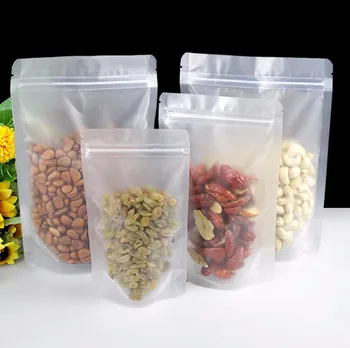 

Frosted Surface Clear Plastic Zip Lock Party Packing Bags Stand Up Pouch Doy pack Resealable Food Storage Packaging Matte