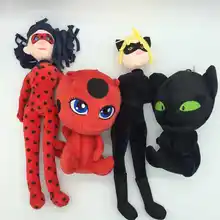 

Miraculous Ladybug and Cat Noir Juguetes Toy Doll Lady Bug Adrien Marinette Plagg Tikki Plush Doll
