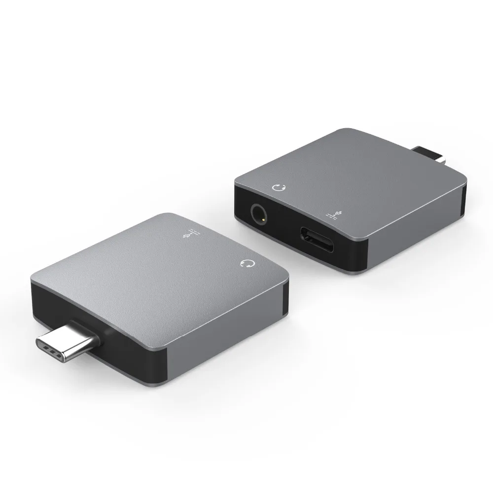 

AMKLE Type C Adapter USB C to Type C 3.5mm dongle for smartphone of Xiaomi Huawei Samsung Lenovo Oppo Vivo