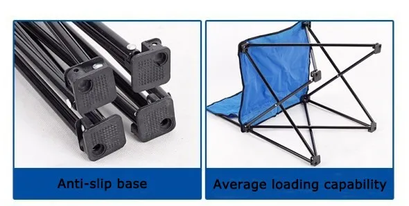 Портативный складной стул из нержавеющей стали с подстаканником, стул для рыбалки, открытый стул, печать логотипа доступна