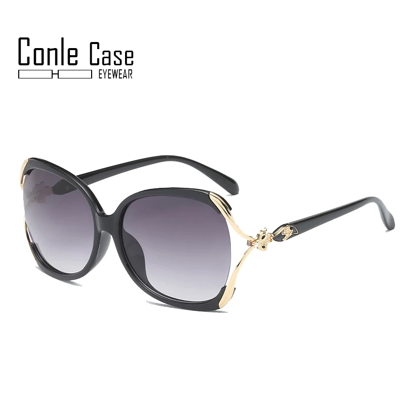

Conle Case 2019 Explosion models fashion fox head accessories ladies sunglasses simple multi-color selection big box sunglasses