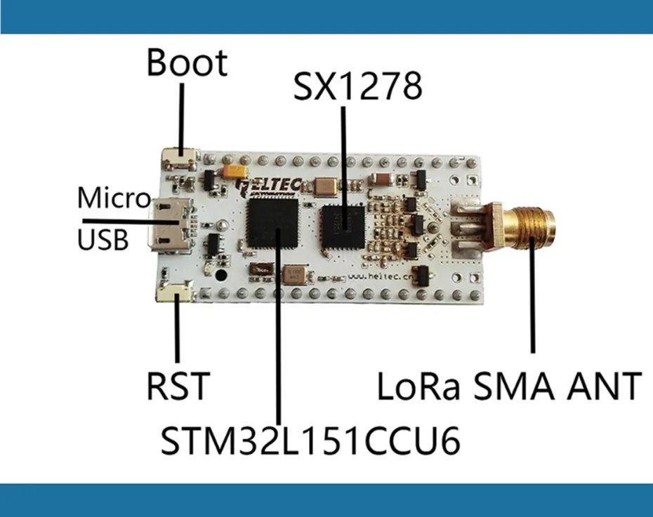 Heltec Lora Node 151/LN151 915 mhz STM32 L151CCU6 SX1276 lora макетная плата с антенной