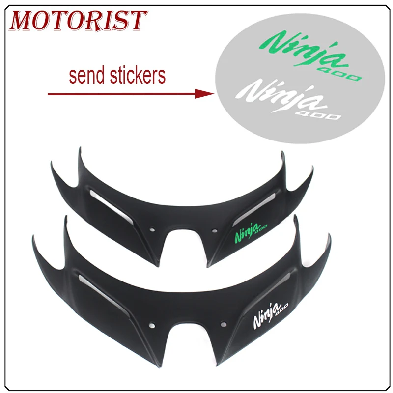 

MOTORIST FOR KAWASAKI Ninja 400 2018-2019 Motorcycle Front Fairing Aerodynamic Winglets ABS Plastic Cover Protection Guards