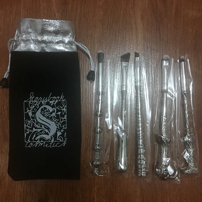 Kopen Generatie van Plastic Handvat Harry Potter Make Up Borstel Set van 5 sets Beauty Makeup Tools Gezicht Borstels Make Up
