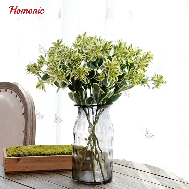 

45cm Artificial Silk Foliage Plant Simulaton Plastic Large artificial greenery For Office Home Indoor Garden DIY Decoration