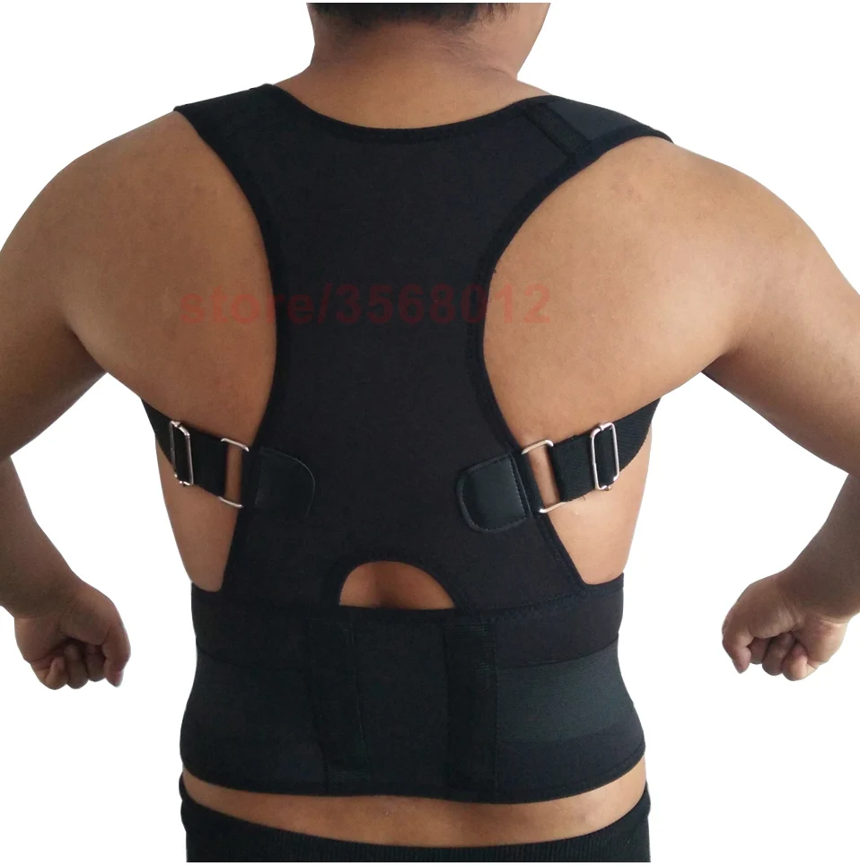 Регулируемый плечевой задний Поясничный Поддерживающий Пояс терапевтическая поза корректор фиксатор эластичный бандаж поясничная
