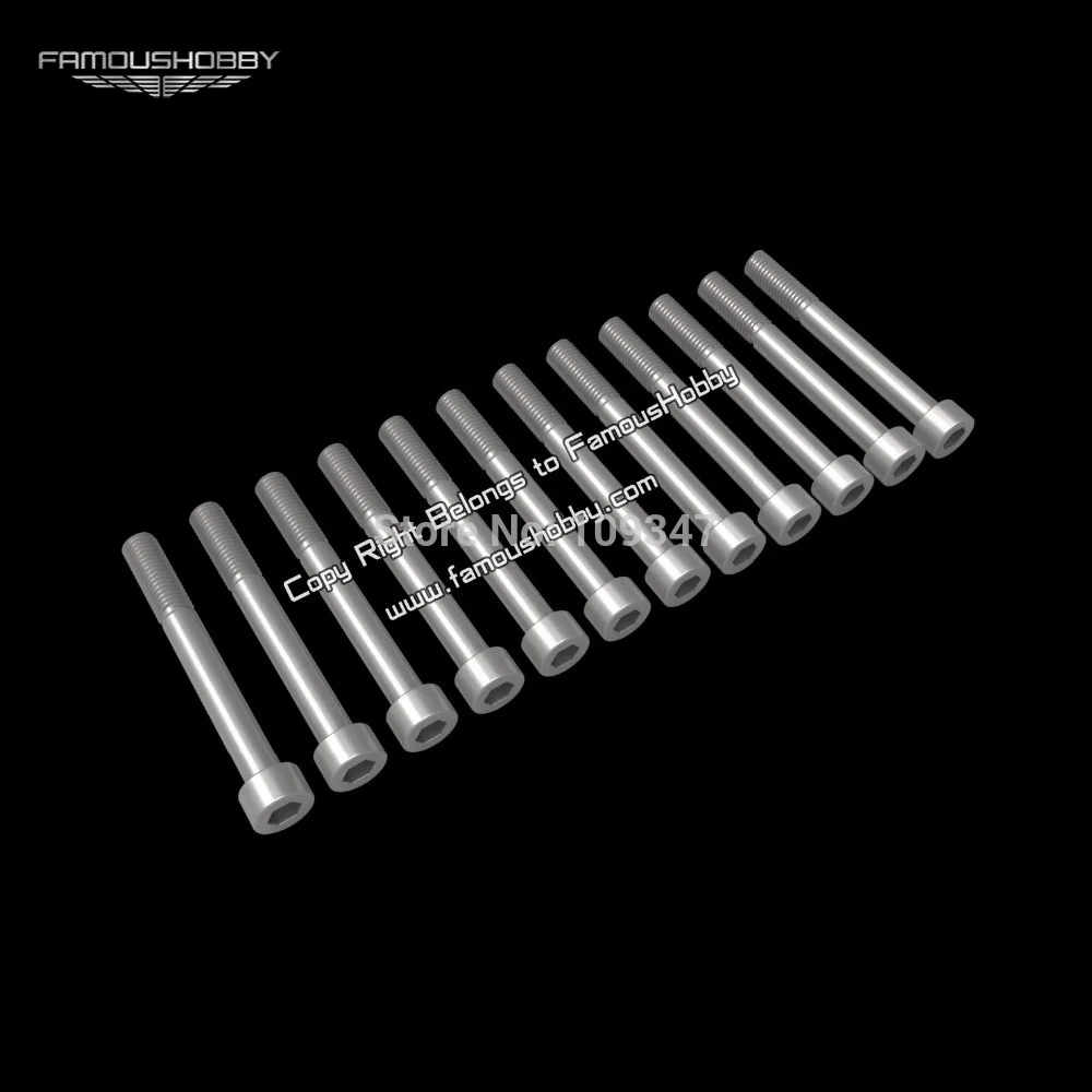 

Famoushobby SCW083 12pcs Stainless socket cup head Screw bolts, M3x20mm