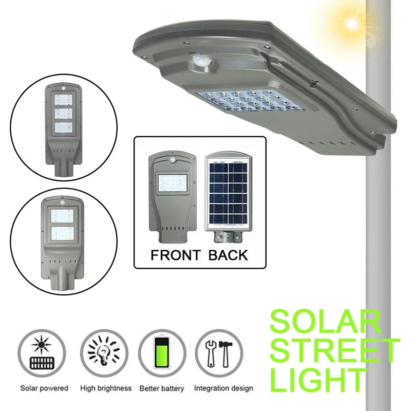 

Smuxi 20LED 20/40/60W Solar Radar Sensor Light Control Wall Street Light Outdoor Wall Lamp Security Spot Lighting Waterproof