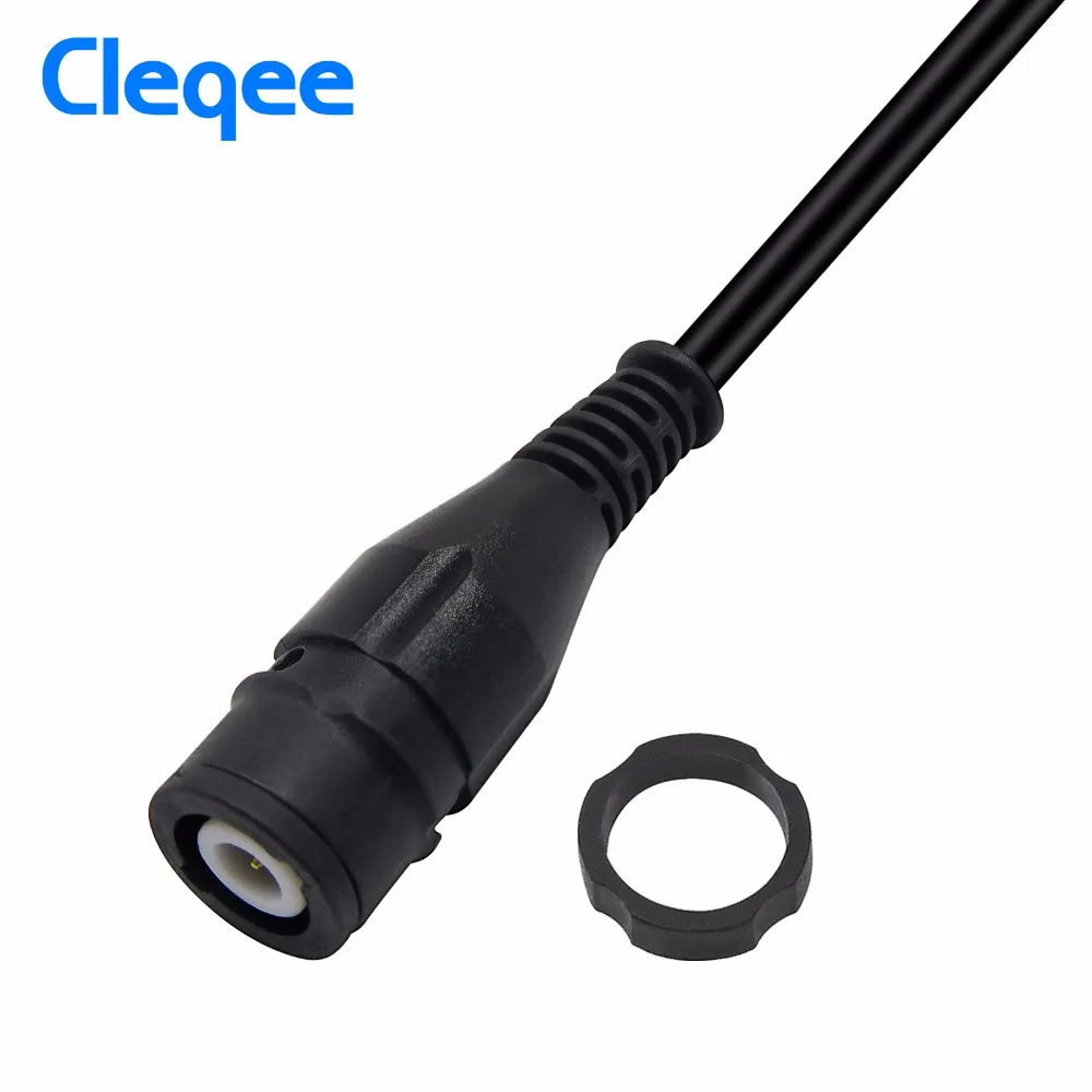 Cleqee P1206 штекер BNC до 4 мм Прямые банановые вилки коаксиальный кабель электроды для осциллографа свинца 120 см